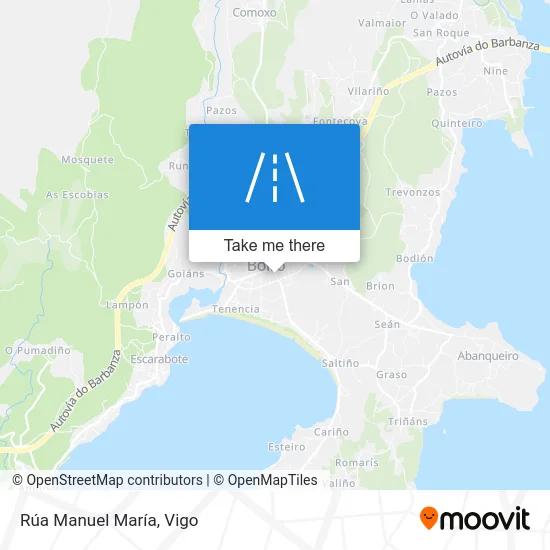 Rúa Manuel María map