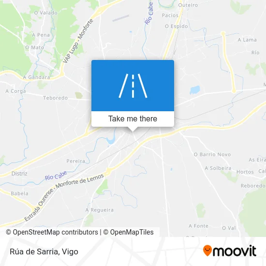 Rúa de Sarria map