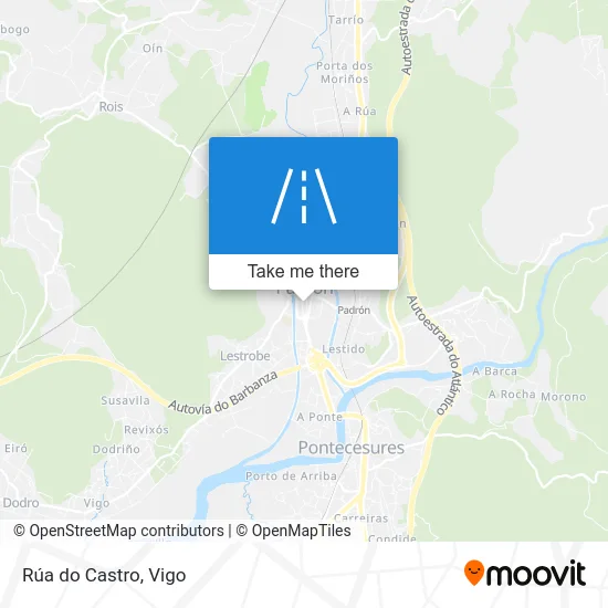 Rúa do Castro map