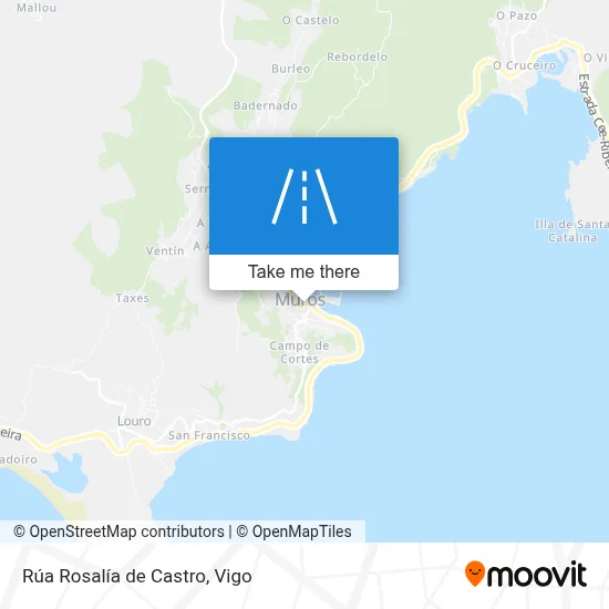 Rúa Rosalía de Castro map