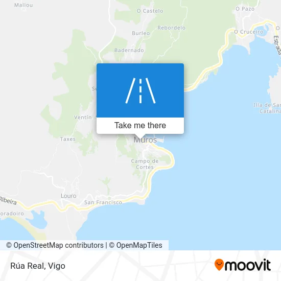 Rúa Real map