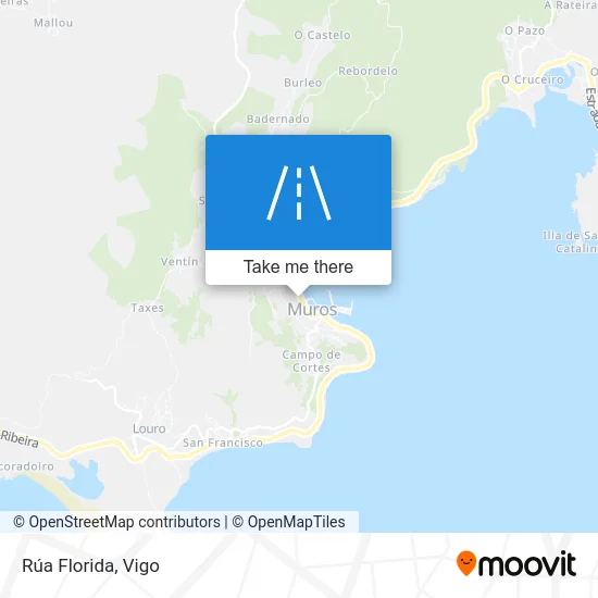 Rúa Florida map