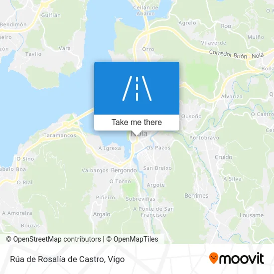 Rúa de Rosalía de Castro map