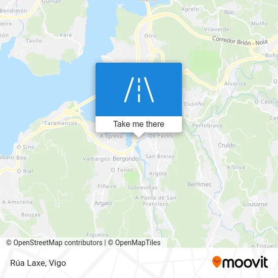 Rúa Laxe map