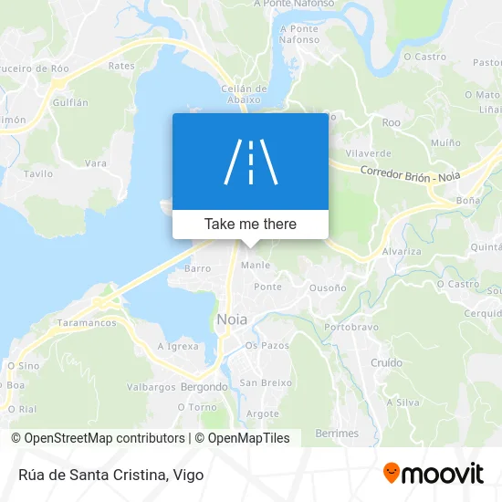 Rúa de Santa Cristina map