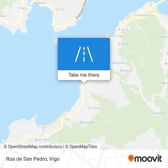 Rúa de San Pedro map