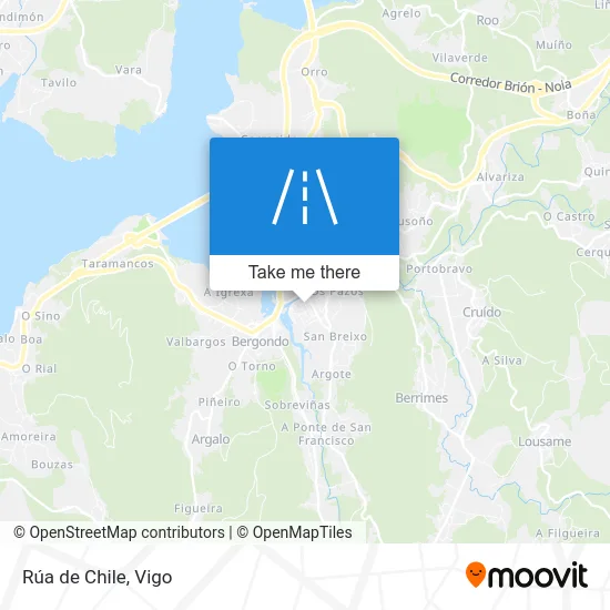 Rúa de Chile map