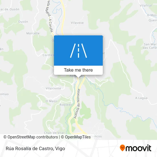 Rúa Rosalía de Castro map