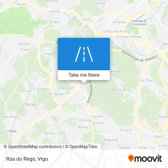 Rúa do Rego map