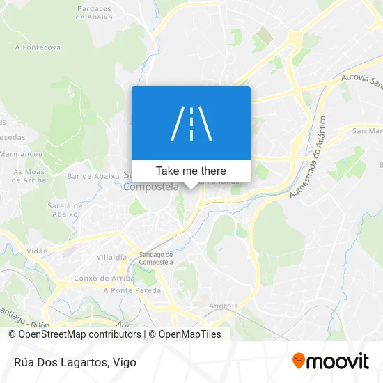 Rúa Dos Lagartos map