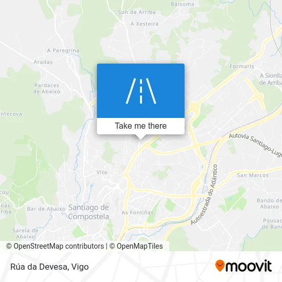Rúa da Devesa map