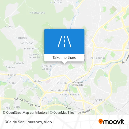 Rúa de San Lourenzo map