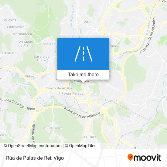 Rúa de Palas de Rei map