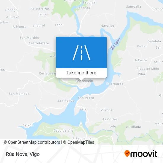 Rúa Nova map