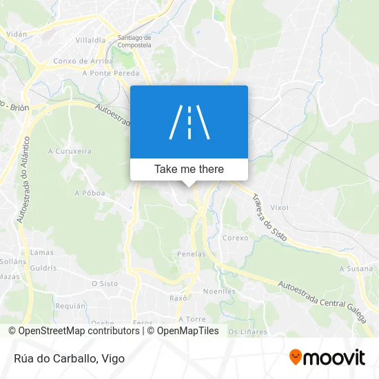 Rúa do Carballo map