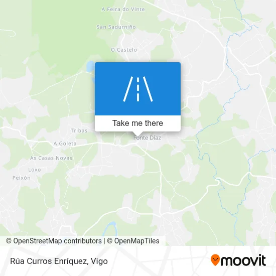 Rúa Curros Enríquez map
