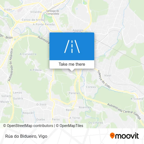 Rúa do Bidueiro map