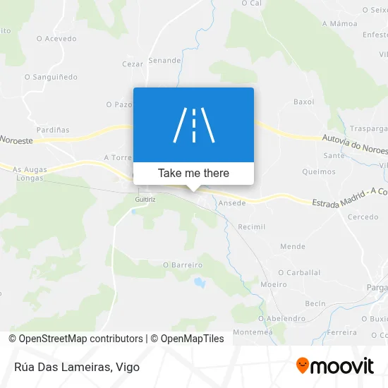 Rúa Das Lameiras map