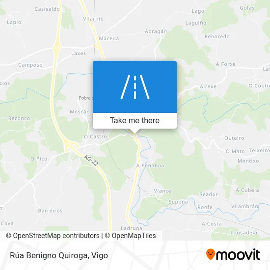 Rúa Benigno Quiroga map