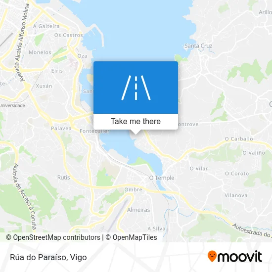 Rúa do Paraíso map