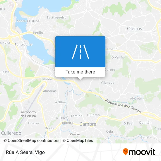 Rúa A Seara map
