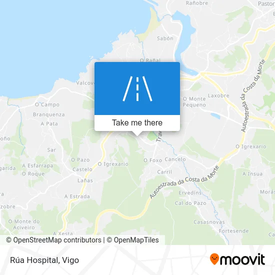 Rúa Hospital map