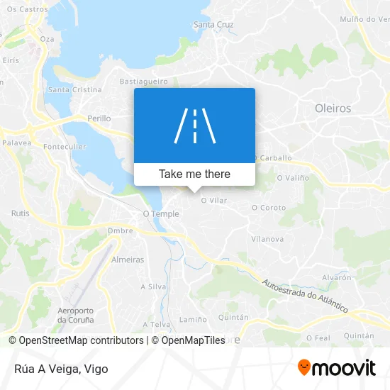 Rúa A Veiga map
