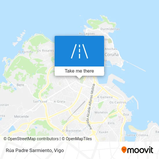 Rúa Padre Sarmiento map