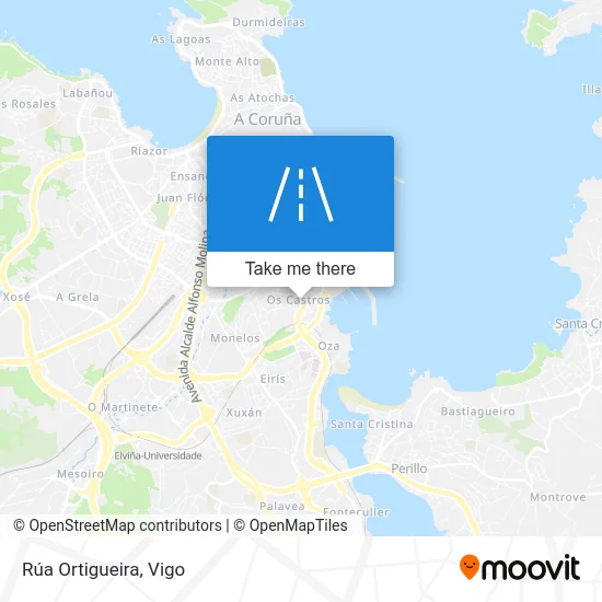 Rúa Ortigueira map