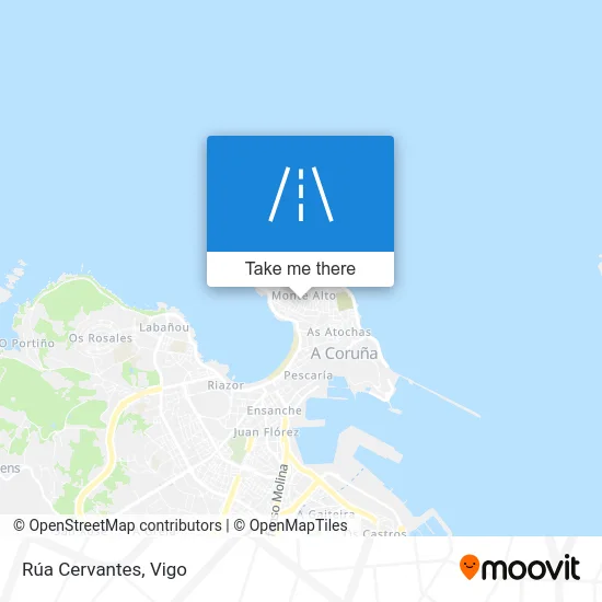 Rúa Cervantes map