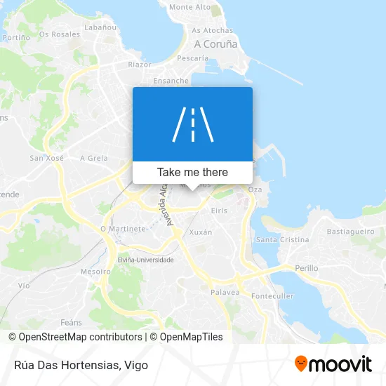 Rúa Das Hortensias map