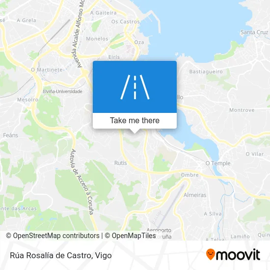 Rúa Rosalía de Castro map
