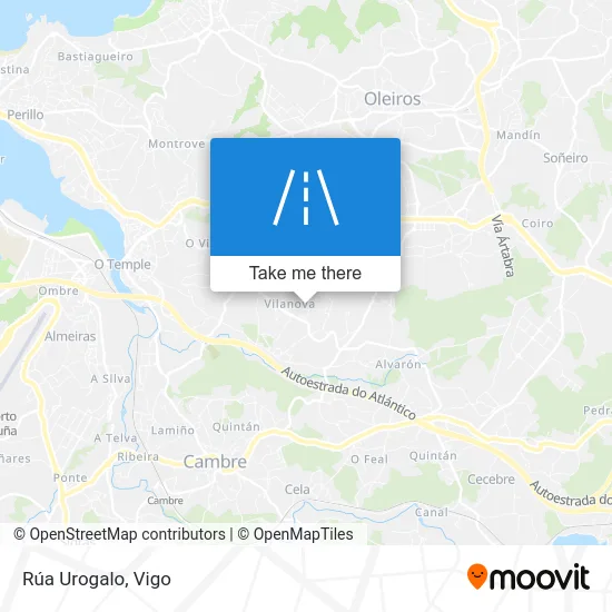 Rúa Urogalo map