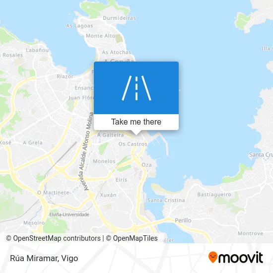 Rúa Miramar map