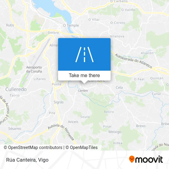 Rúa Canteira map