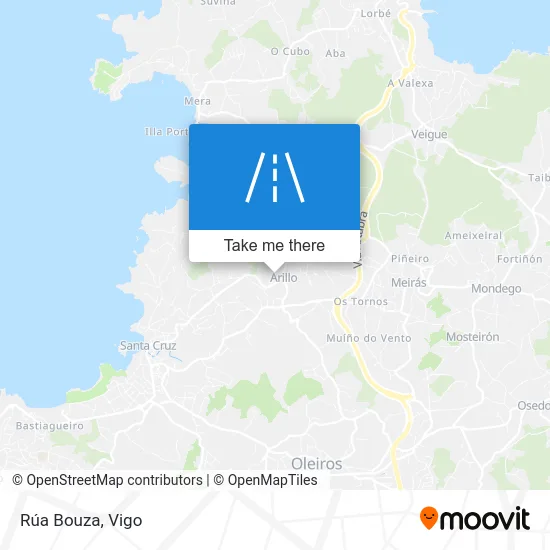 Rúa Bouza map