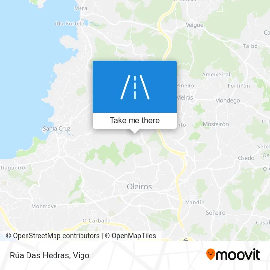 Rúa Das Hedras map