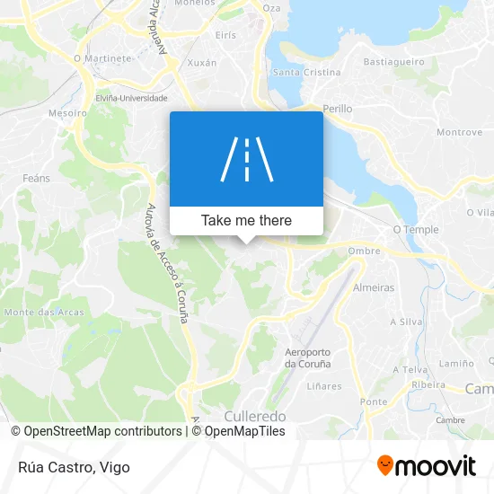 Rúa Castro map