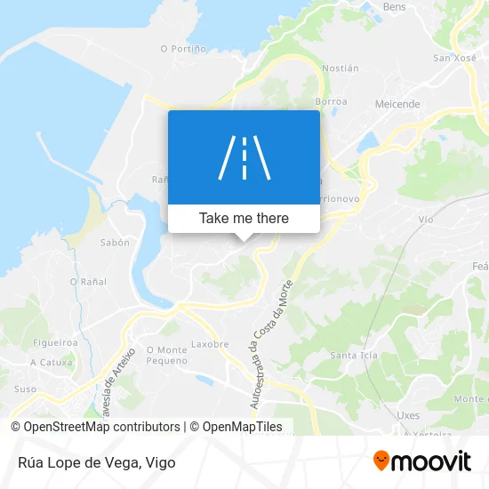Rúa Lope de Vega map