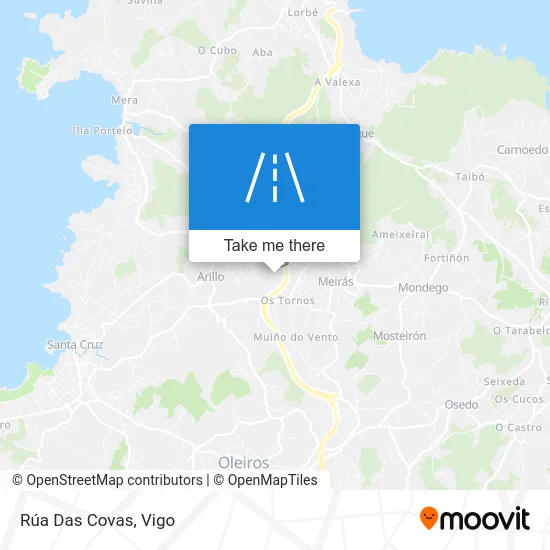 Rúa Das Covas map