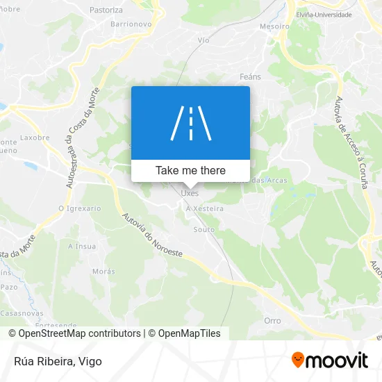 Rúa Ribeira map