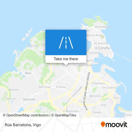 Rúa Barcelona map
