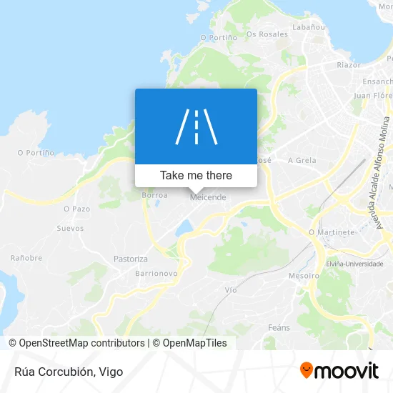Rúa Corcubión map