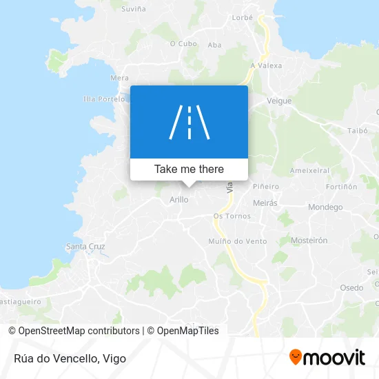 Rúa do Vencello map