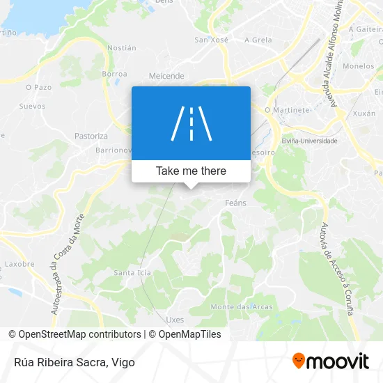 Rúa Ribeira Sacra map