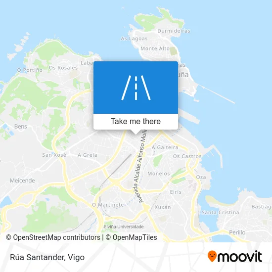 Rúa Santander map