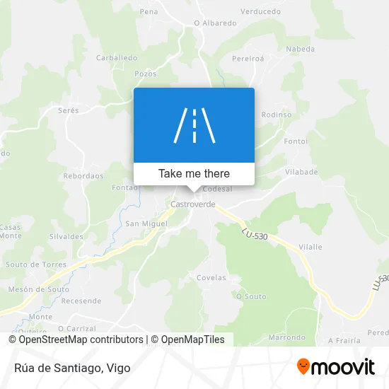 Rúa de Santiago map