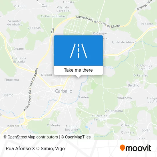 Rúa Afonso X O Sabio map