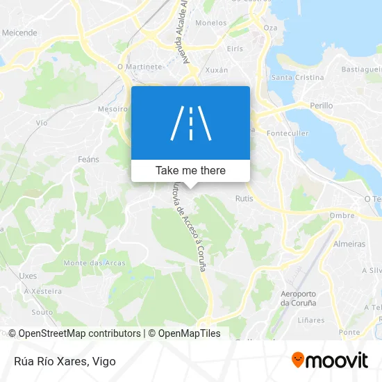 Rúa Río Xares map