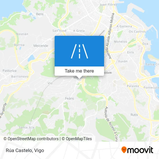 Rúa Castelo map